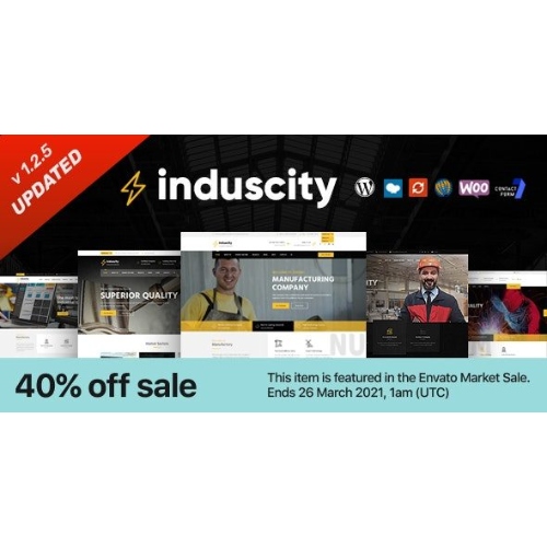 Induscity – Factory and Manufacturing WordPress Theme