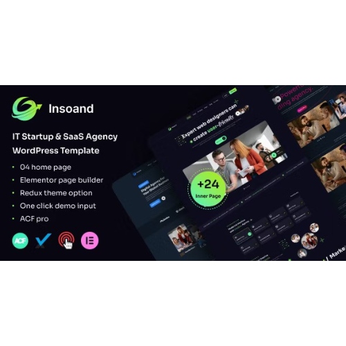 Insoand – IT Startup & SaaS Agency WordPress Theme