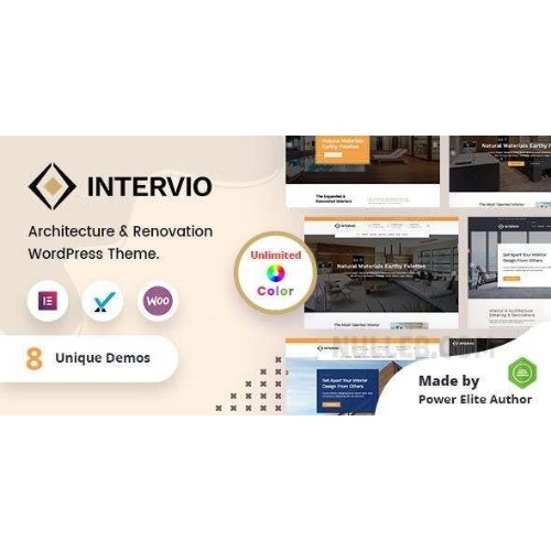 Intervio – Interior and Architecture WordPress Theme + RTL