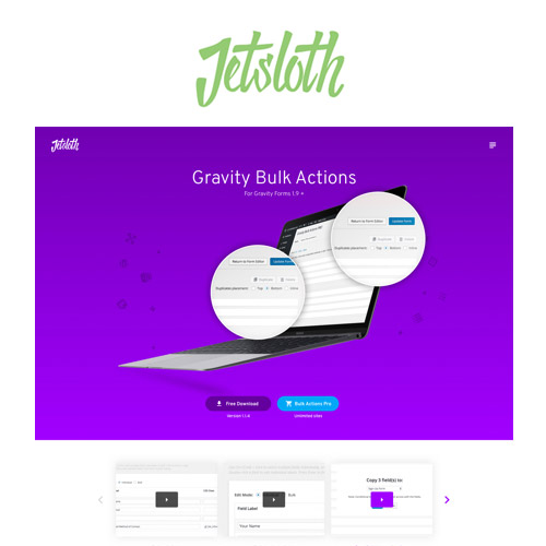 Jetsloth – Gravity Forms Bulk Actions Pro