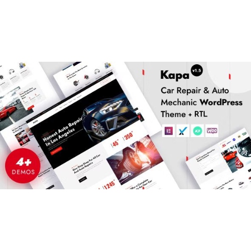 Kapa – Car Repair & Auto Services Elementor WordPress Theme