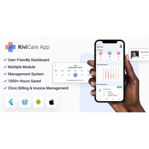 KiviCare Flutter 3.x App – Clinic & Patient Management System