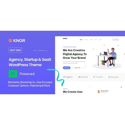 Knor – Digital Agency WordPress Theme