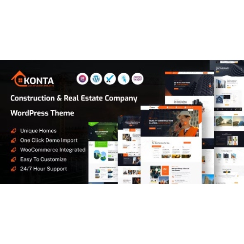 Konta – Construction and Real Estate Company WordPress Theme
