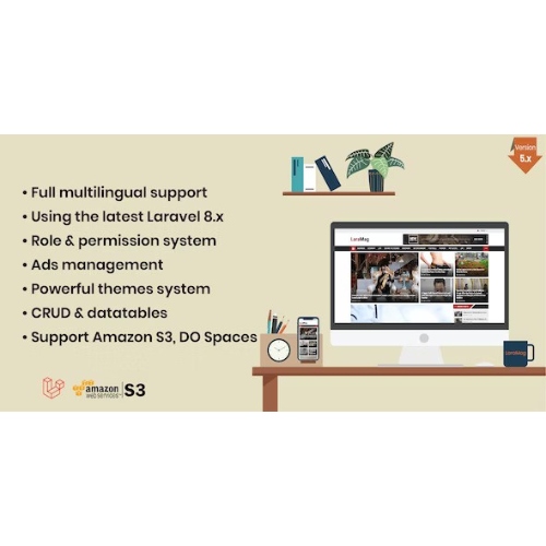LaraMag – Laravel News & Magazine Multilingual System