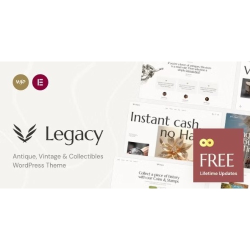 Legacy – Antique, Vintage & Collectibles WordPress Theme