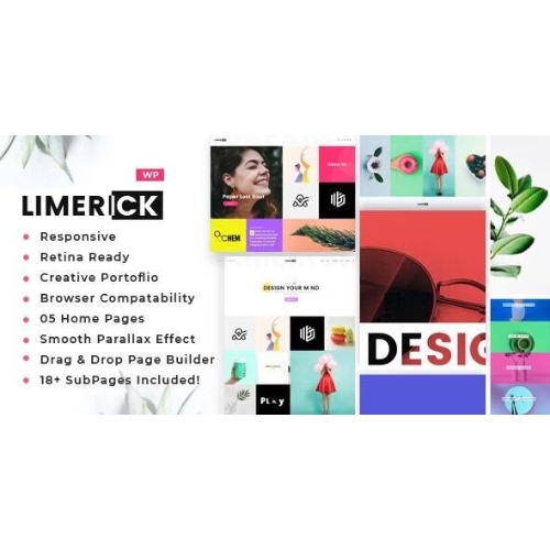 Limerick v – A Colorful and Modern Multipurpose Portfolio Theme
