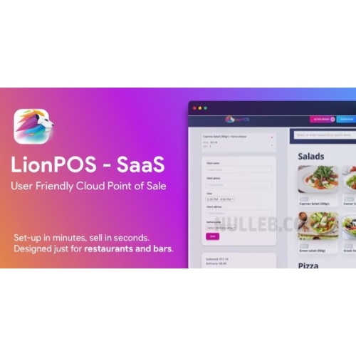 Lion POS – SaaS Point Of Sale Script for Restaurants and Bars with floor plan