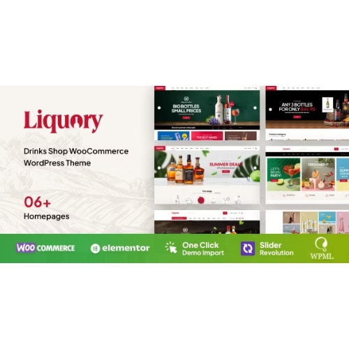 Liquory – Drinks Shop WooCommerce Theme