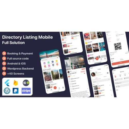 Listar FluxPro – Flutter mobile directory listing & booking – WordPress Backend