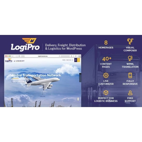 LogiPro – Delivery, Freight, Distribution & Logistics for WordPress