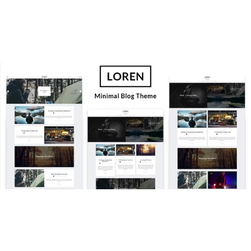 Loren – Personal Minimal WordPress Theme