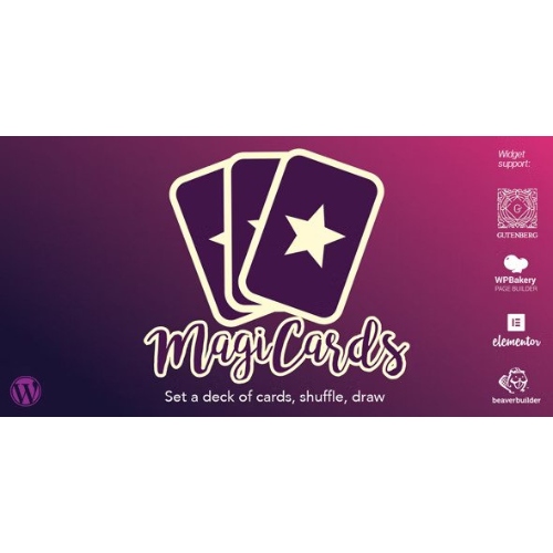 MagiCards – decks of cards to shuffle | WP plugin