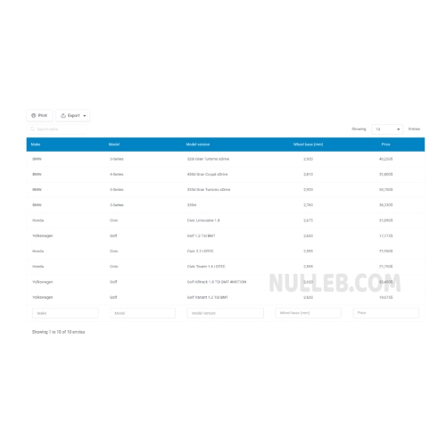 Master-Detail Tables for wpDataTables