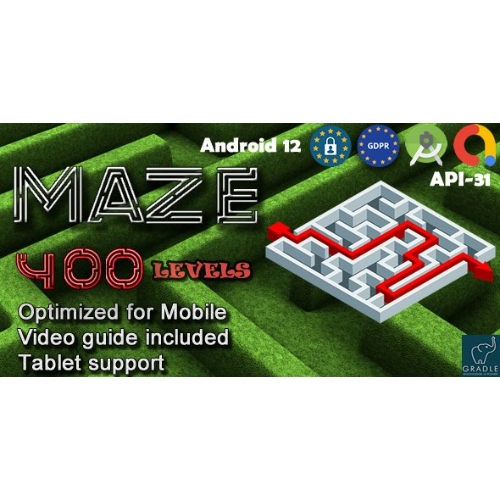Maze 400 (Admob + GDPR + Android Studio)