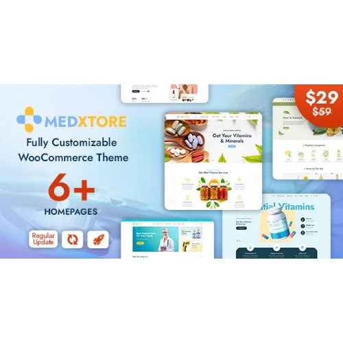MedXtore – Responsive Multipurpose Elementor WooCommerce WordPress Theme