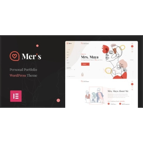 Mer’s – Personal Portfolio WordPress Theme