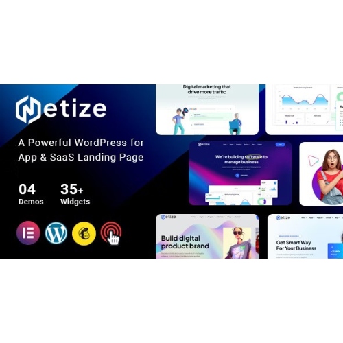 Metize – Landing Page WordPress Theme
