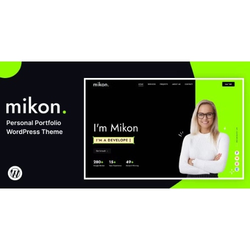 Mikon – Personal Portfolio WordPress Theme