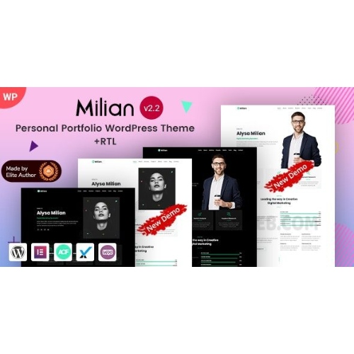 Milian – Personal Portfolio & Online Resume CV WordPress Theme