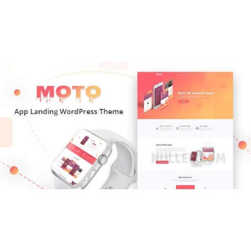 Moto – App Landing Page WordPress Theme