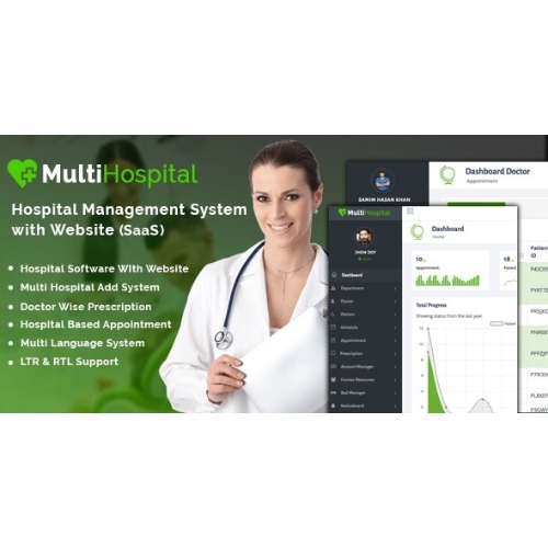Multi Hospital – Hospital SaaS App + Mobile Applications