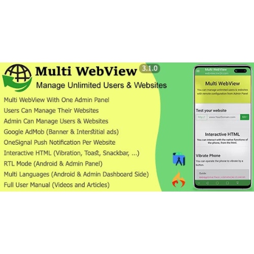 Multi WebView + Admin Panel