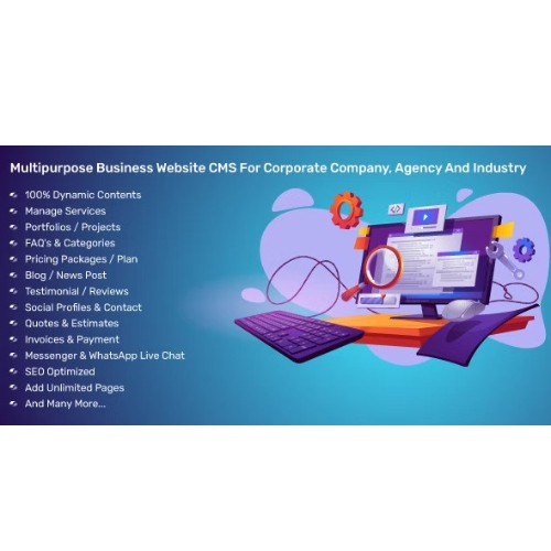 Multipurpose Business Website CMS For Corporate Company, Agency And Industry
