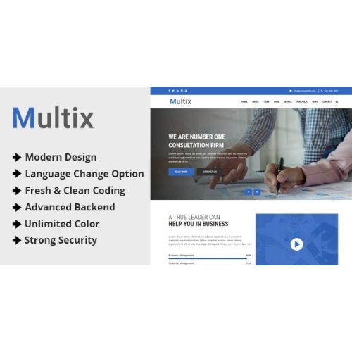 Multix – Multipurpose Website CMS with Codeigniter