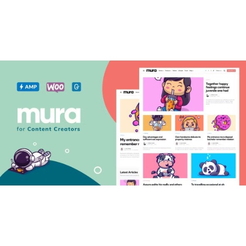 Mura – WordPress Theme for Content Creators