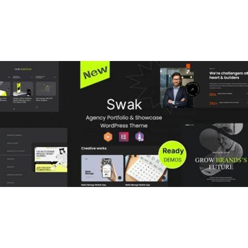 Swak – Agency Portfolio & Showcase WordPress Theme