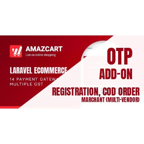 OTP add-on | AmazCart Laravel Ecommerce System CMS