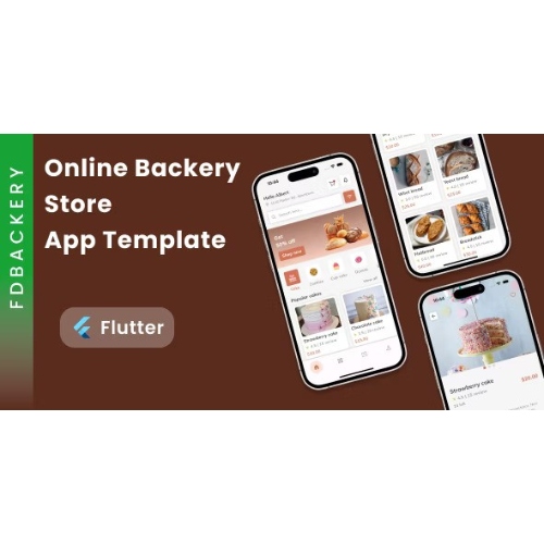 Online Backery Store App Template in Flutter | FDBackery