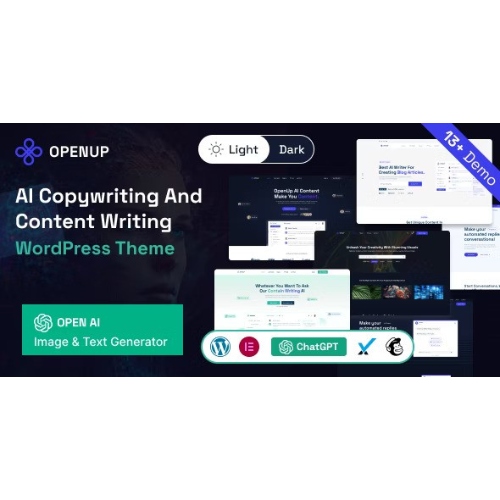 Openup – AI Content Writer & AI Application WordPress Theme