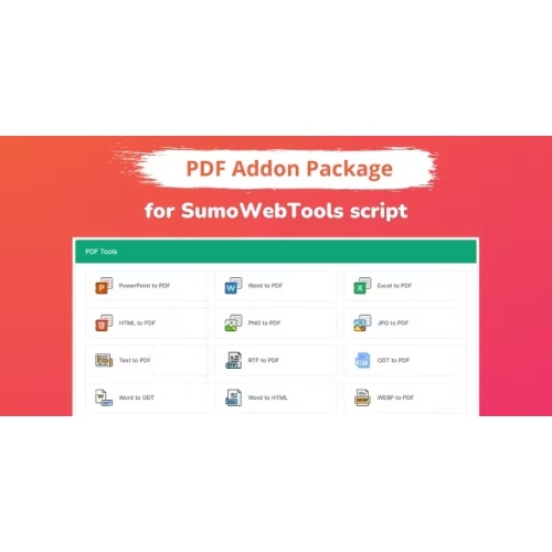 PDF Addon Package for SumoWebTools