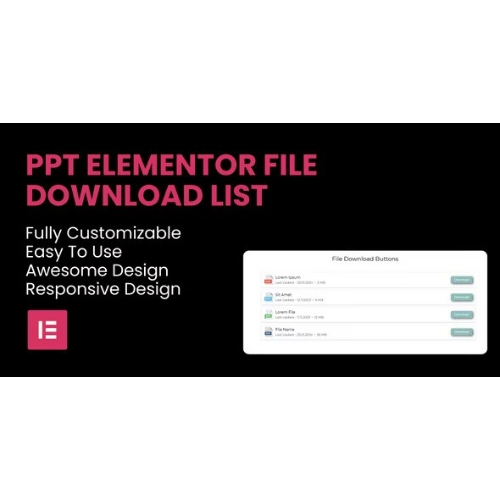 PPT – File Download List Elementor Widget