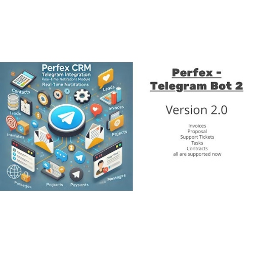 Perfex CRM and TelegramBot Notification Module