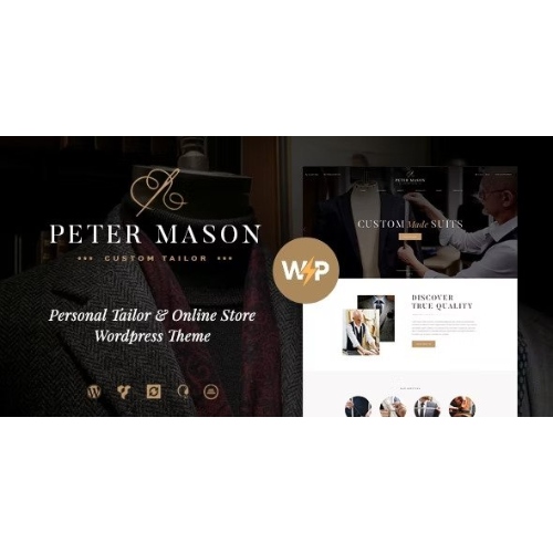 Peter Mason | Custom Tailoring and Clothing Store WordPress Theme