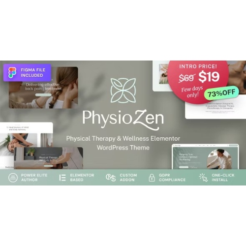 PhysioZen – Chiropractor & Physiotherapy Wellness WordPress Theme