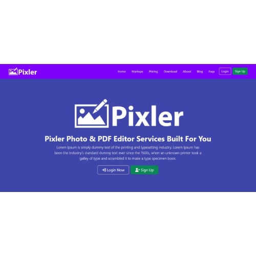 Pixler – Photo And PDF Editor Script