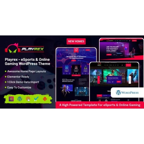 Playrex – eSports & Gaming WordPress Theme