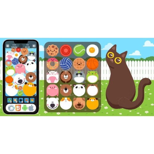 Premium Game – Animal Merge – HTML5 Game, Construct 3