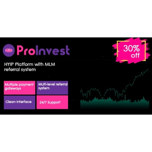 ProInvest – HYIP, CryptoCurrency and Online Investment Platform | Help and Support Tools