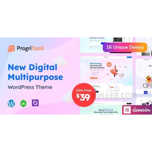ProgriSaaS – Creative Landing Page WordPress Theme