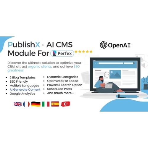 PublishX – AI Powered CMS For Perfex CRM