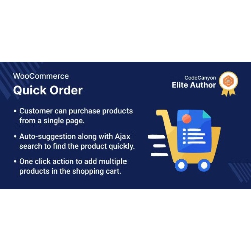Quick Order Plugin for WooCommerce