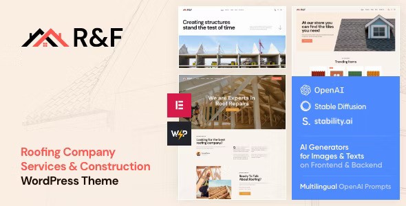 R&F – Roof & Floor WordPress Theme