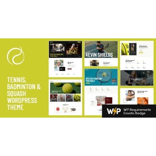 Racquet – Tennis, Badminton & Squash WordPress Theme