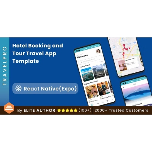 React Native Hotel Booking and Tour Travel App Template in React Native | TravelPro
