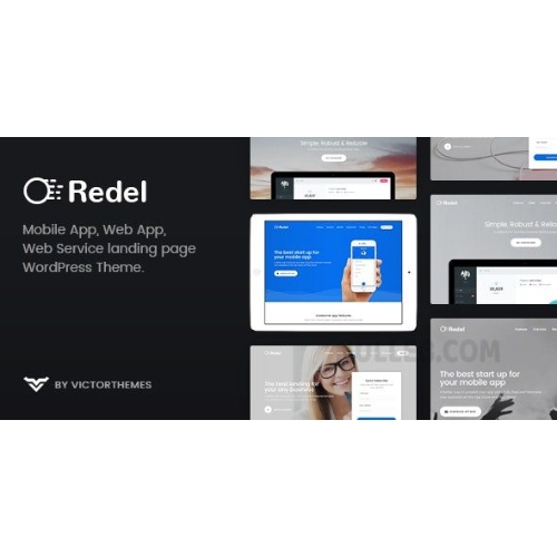 Redel – Responsive App Landing WordPress Theme